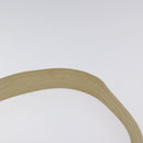 Salvatore Ferragamo Gancini Shoulder Bag Canvas Beige Gold Auth bs26398-8