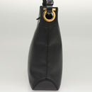 Salvatore Ferragamo Shoulder Bag Leather Black Gold Auth bs26401-6