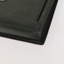 BURBERRY Business Bag Leather Green Auth bs26402-10