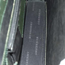 BURBERRY Business Bag Leather Green Auth bs26402-18