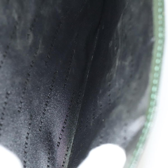 BURBERRY Business Bag Leather Green Auth bs26402