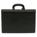 BURBERRY Business Bag Leather Green Auth bs26402-3