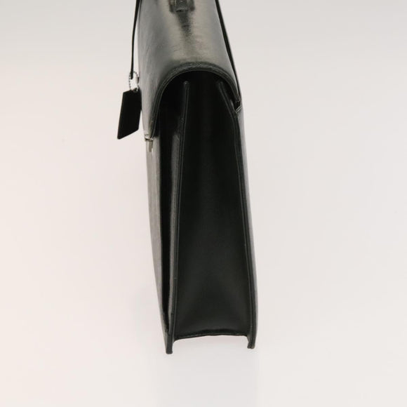 BURBERRY Business Bag Leather Green Auth bs26402