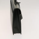 BURBERRY Business Bag Leather Green Auth bs26402-5