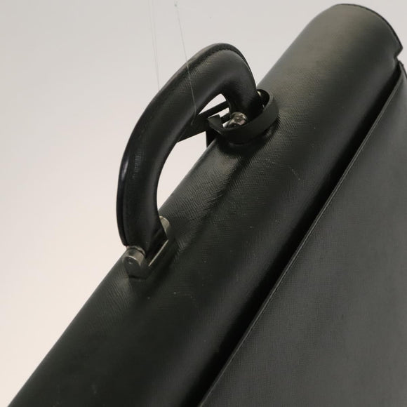 BURBERRY Business Bag Leather Green Auth bs26402