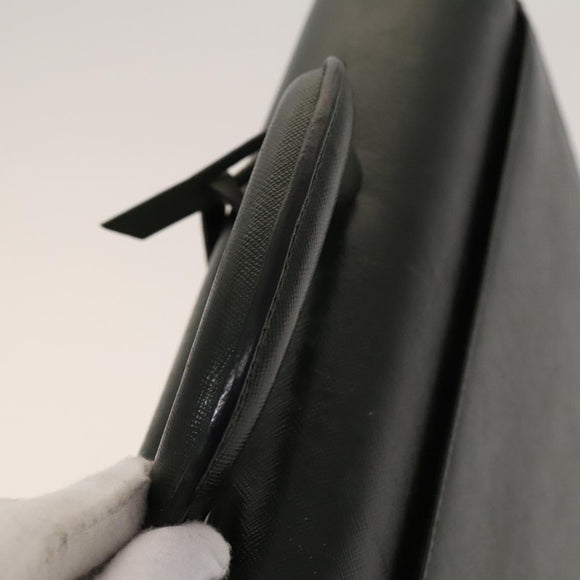 BURBERRY Business Bag Leather Green Auth bs26402