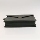 BURBERRY Business Bag Leather Green Auth bs26402-9