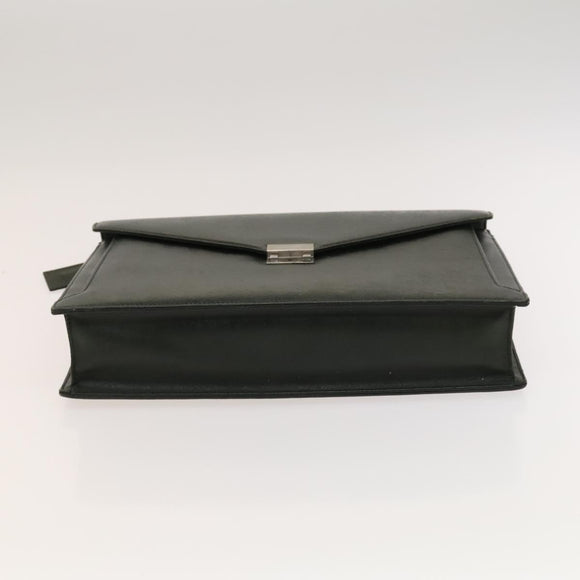 BURBERRY Business Bag Leather Green Auth bs26402