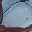 CHANEL Chain Shoulder Bag Lamb Skin Brown Silver CC Auth bs26406-16