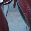 CHANEL Chain Shoulder Bag Lamb Skin Brown Silver CC Auth bs26406-18