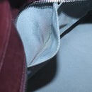 CHANEL Chain Shoulder Bag Lamb Skin Brown Silver CC Auth bs26406-19