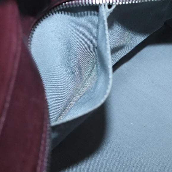 CHANEL Chain Shoulder Bag Lamb Skin Brown Silver CC Auth bs26406