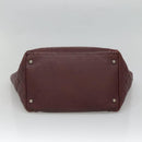 CHANEL Chain Shoulder Bag Lamb Skin Brown Silver CC Auth bs26406-9