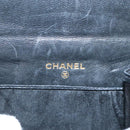 CHANEL Bifold Wallet Lamb Skin Black CC Auth bs26407-8