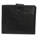 CHANEL Bifold Wallet Lamb Skin Black CC Auth bs26407-2