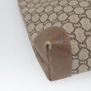 GUCCI GG Plus Supreme Web Sherry Line Tote Bag PVC Beige Red Auth bs26416-16