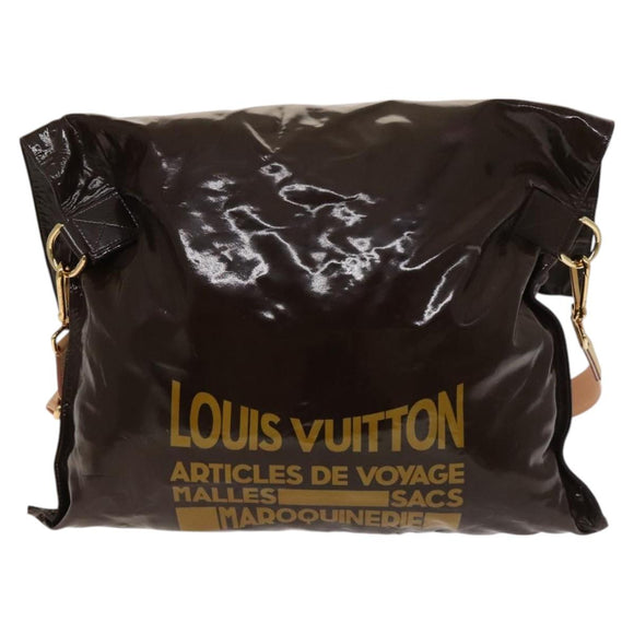LOUIS VUITTON Spring 2010 Collection Buzas Bag Enamel Brown M93188 Auth bs26423