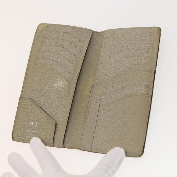 LOUIS VUITTON Monogram Epi Taiga Wallet Set of 4 Brown Red LV Auth bs26429