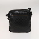 GUCCI GG Canvas GG Supreme Shoulder Bag PVC Canvas 2 Set Beige Black Auth bs26435-2