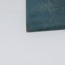 HERMES Bean Long Wallet Leather Blue Auth bs26436-10