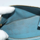 HERMES Bean Long Wallet Leather Blue Auth bs26436-18