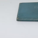 HERMES Bean Long Wallet Leather Blue Auth bs26436-8