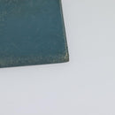 HERMES Bean Long Wallet Leather Blue Auth bs26436-9