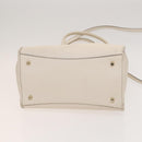 Coach Signature Bag Leather Canvas 4Set Ivory Brown beige Auth bs26438-14