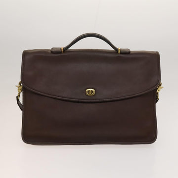 Coach Signature Bag Leather Canvas 4Set Ivory Brown beige Auth bs26438 - 0