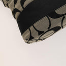 Coach Signature Bag Leather Canvas 4Set Ivory Brown beige Auth bs26438-29