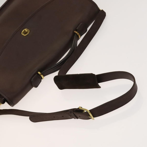 Coach Signature Bag Leather Canvas 4Set Ivory Brown beige Auth bs26438