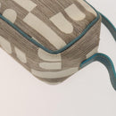 BALLY Hand Bag Canvas 2Set Beige Blue yellow Auth bs26441-16