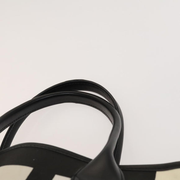 BALLY Hand Bag Canvas 2Set Beige Blue yellow Auth bs26441