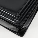 CHANEL Chain Boy Chanel Shoulder Bag Leather Black Silver CC Auth bs26444A-11