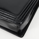 CHANEL Chain Boy Chanel Shoulder Bag Leather Black Silver CC Auth bs26444A-13