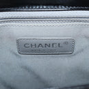 CHANEL Chain Boy Chanel Shoulder Bag Leather Black Silver CC Auth bs26444A-17