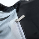 CHANEL Chain Boy Chanel Shoulder Bag Leather Black Silver CC Auth bs26444A-21