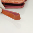 CHANEL Choco Bar Wallet Enamel Orange Gold CC Auth bs26445-7