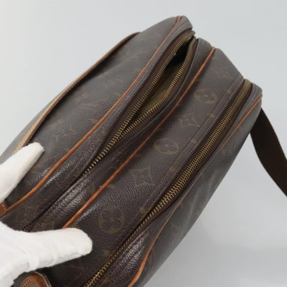 LOUIS VUITTON Monogram Reporter PM Shoulder Bag M45254 LV Auth bs26448