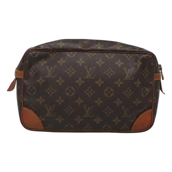 LOUIS VUITTON Monogram Compiegne 28 Clutch Bag M51845 LV Auth bs26464