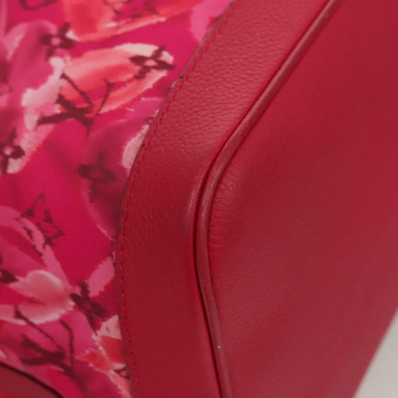 LOUIS VUITTON Ikat Flower Noe full MM Shoulder Bag Nylon Red M94313 Auth bs26475