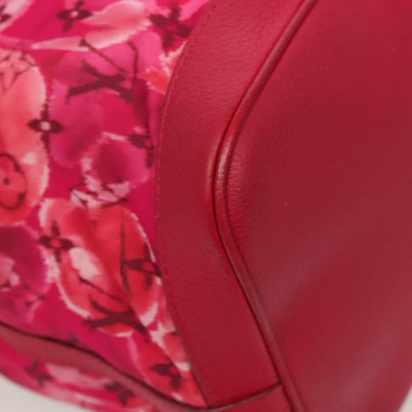 LOUIS VUITTON Ikat Flower Noe full MM Shoulder Bag Nylon Red M94313 Auth bs26475