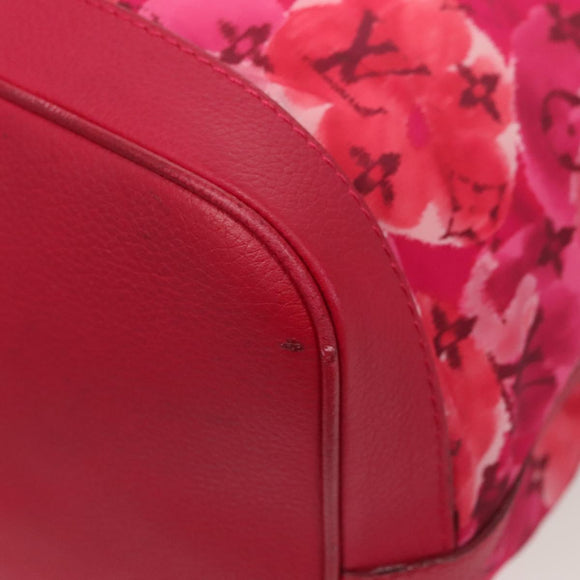 LOUIS VUITTON Ikat Flower Noe full MM Shoulder Bag Nylon Red M94313 Auth bs26475
