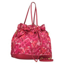 LOUIS VUITTON Ikat Flower Noe full MM Shoulder Bag Nylon Red M94313 Auth bs26475-1