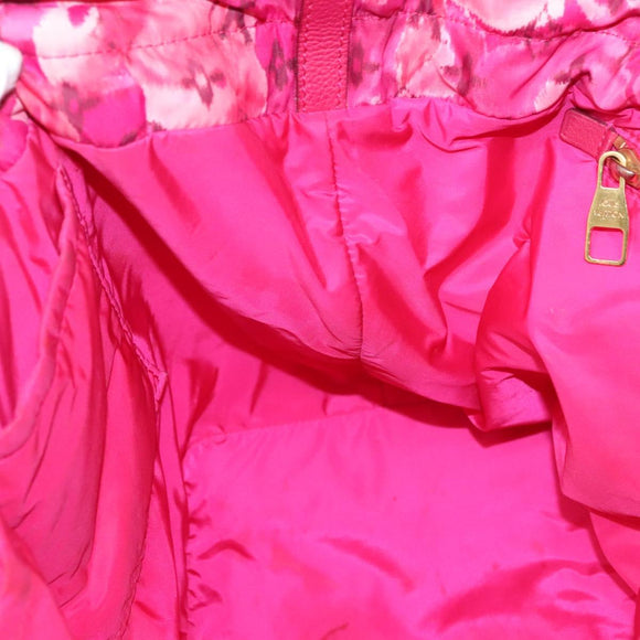 LOUIS VUITTON Ikat Flower Noe full MM Shoulder Bag Nylon Red M94313 Auth bs26475