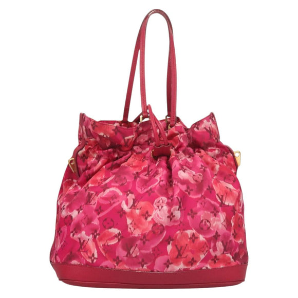 LOUIS VUITTON Ikat Flower Noe full MM Shoulder Bag Nylon Red M94313 Auth bs26475