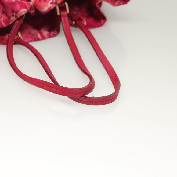 LOUIS VUITTON Ikat Flower Noe full MM Shoulder Bag Nylon Red M94313 Auth bs26475