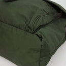PRADA Shoulder Bag Nylon Khaki Silver Auth bs26478-10