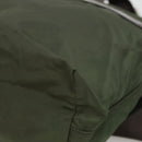 PRADA Shoulder Bag Nylon Khaki Silver Auth bs26478-12