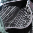PRADA Shoulder Bag Nylon Khaki Silver Auth bs26478-21